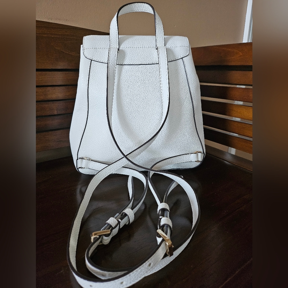 Kate Spade Canvas & Pebbled Leather Backpack! NWOT! - Picture 7 of 15